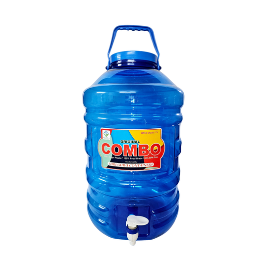 PLAMO Combo 20 Litre Water Dispenser with Tap Blue Color