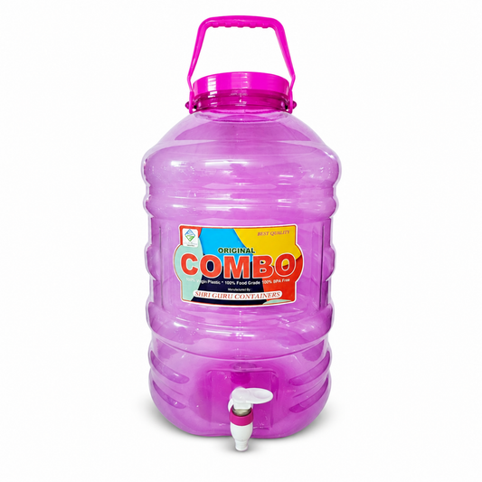 PLAMO Combo 20 Litre Water Dispenser with Tap Pink Color