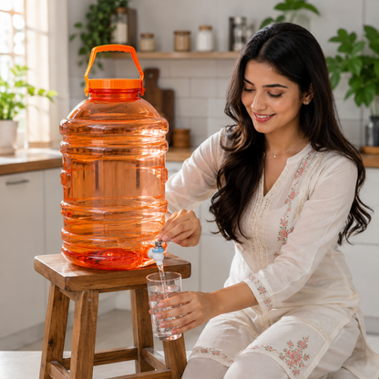 PLAMO Combo 20 Litre Water Dispenser with Tap Orange Color
