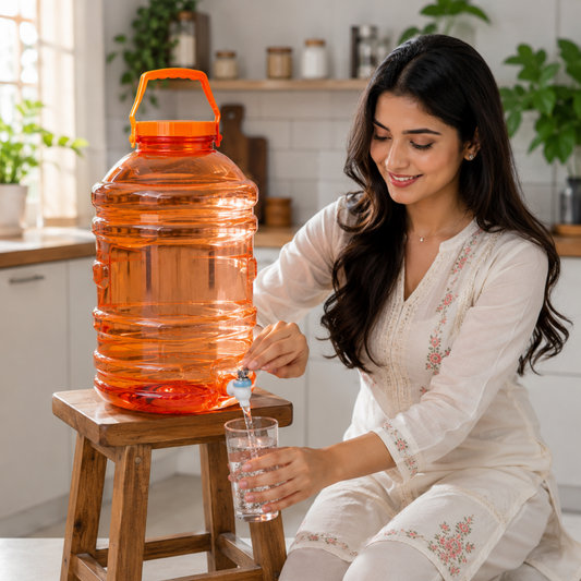 PLAMO Combo 20 Litre Water Dispenser with Tap Orange Color