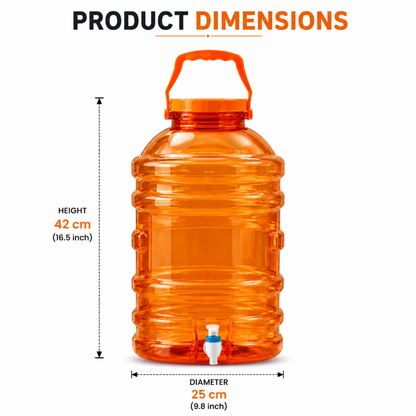 PLAMO Combo 20 Litre Water Dispenser with Tap Orange Color