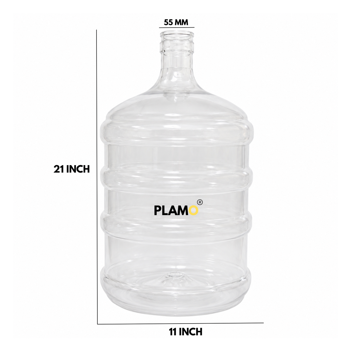 PLAMO 20 Litre Transparent Water Dispenser Bottle