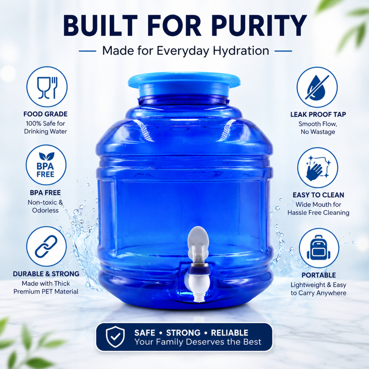 PLAMO 10 Litre Water Dispenser with Tap